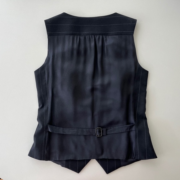 REISS Women's Single-Breasted Tailored Pinstripe Waistcoat/Vest Size US 2 - Picture 3 of 7